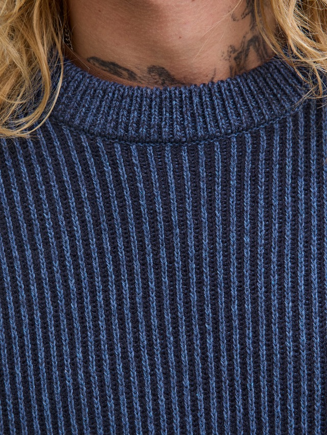 Jack & Jones Rundhalspullover »JJEDOVER KNIT CREW NECK SN« Baumwollmischung, regular fit