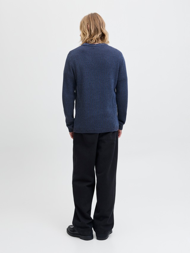 Jack & Jones Rundhalspullover »JJEDOVER KNIT CREW NECK SN« Baumwollmischung, regular fit