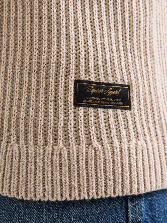 Jack & Jones Rundhalspullover »JJEDOVER KNIT CREW NECK SN« Baumwollmischung, regular fit