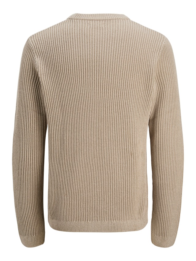 Jack & Jones Rundhalspullover »JJEDOVER KNIT CREW NECK SN« Baumwollmischung, regular fit