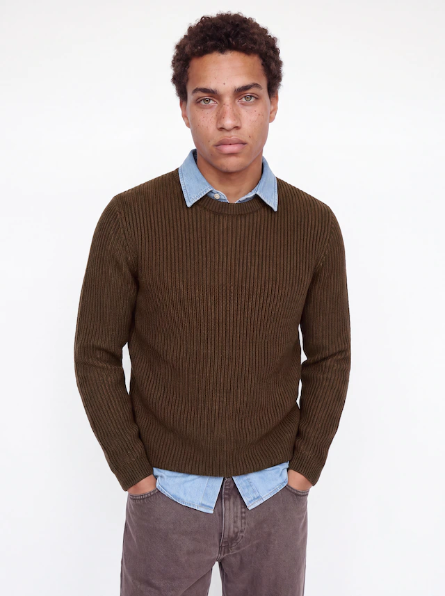 Jack & Jones Rundhalspullover »JJEDOVER KNIT CREW NECK SN« Baumwollmischung, regular fit