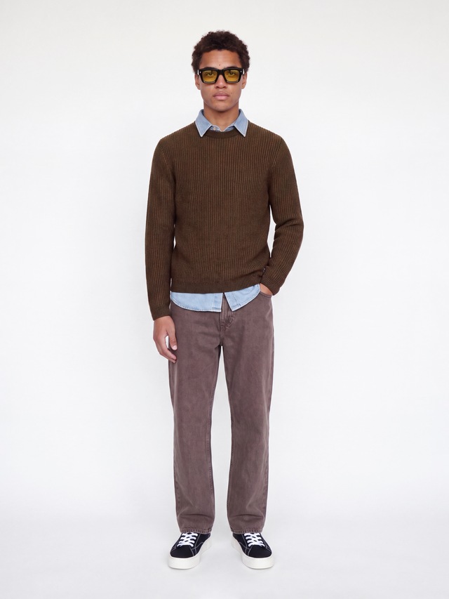 Jack & Jones Rundhalspullover »JJEDOVER KNIT CREW NECK SN« Baumwollmischung, regular fit