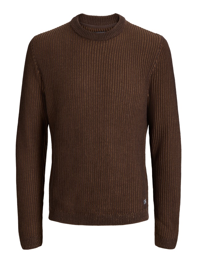 Jack & Jones Rundhalspullover »JJEDOVER KNIT CREW NECK SN« Baumwollmischung, regular fit