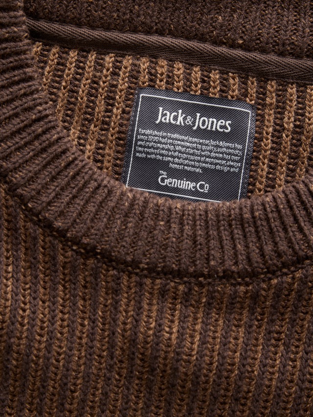 Jack & Jones Rundhalspullover »JJEDOVER KNIT CREW NECK SN« Baumwollmischung, regular fit