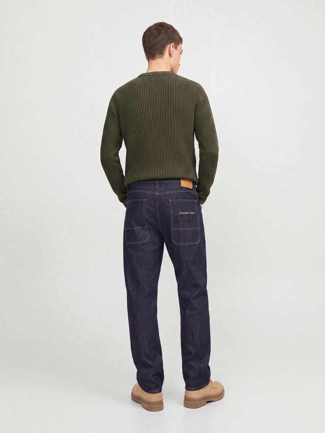 Jack & Jones Rundhalspullover »JJEDOVER KNIT CREW NECK SN« Baumwollmischung, regular fit