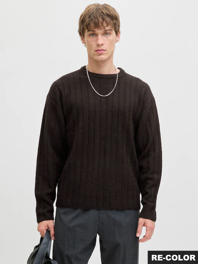 Jack & Jones Strickpullover »JJEBRADLEY CARTER KNIT CREW NECK LN«