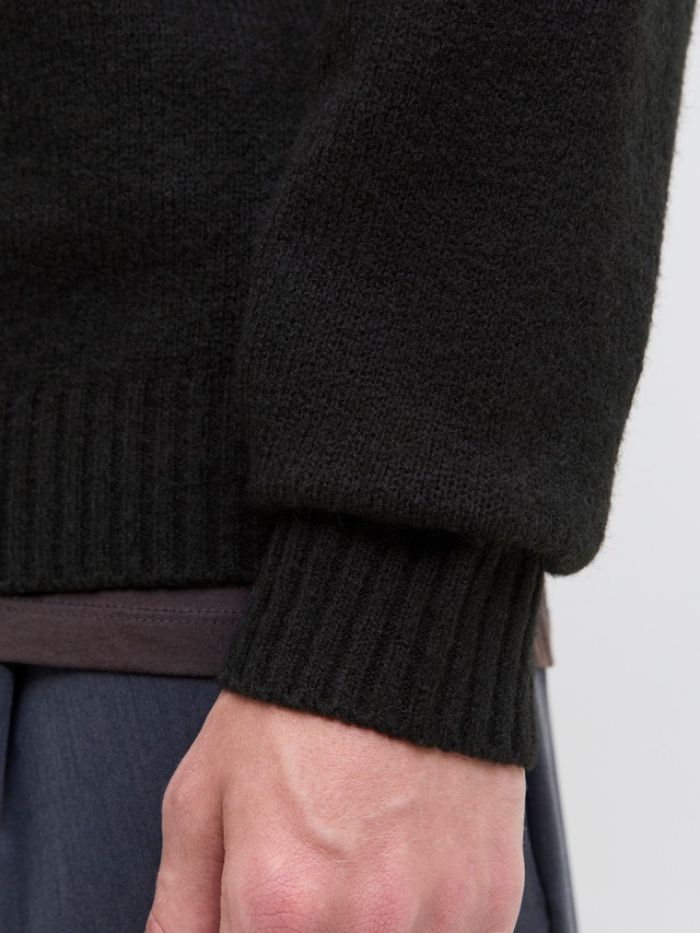 Jack & Jones Rundhalspullover »JJESOHO OLLIE KNIT CREW NECK SN« Materialmix, relaxed fit