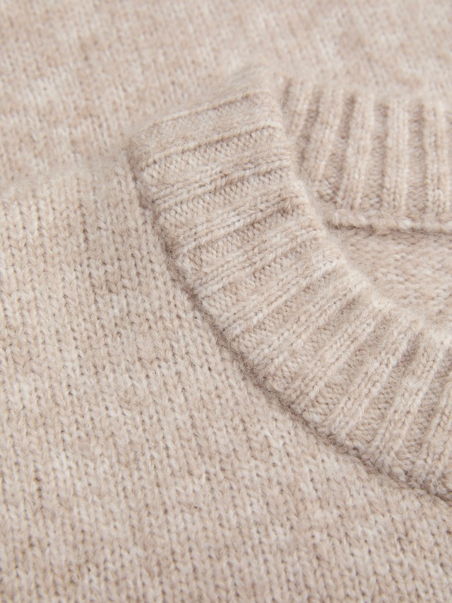 Jack & Jones Rundhalspullover »JJESOHO OLLIE KNIT CREW NECK SN« Materialmix, relaxed fit