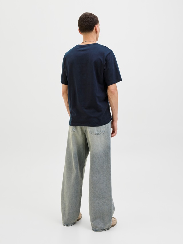 Jack & Jones Rundhalsshirt »JJELOGO TEE SS O-NECK 2 COL AW25 SN«