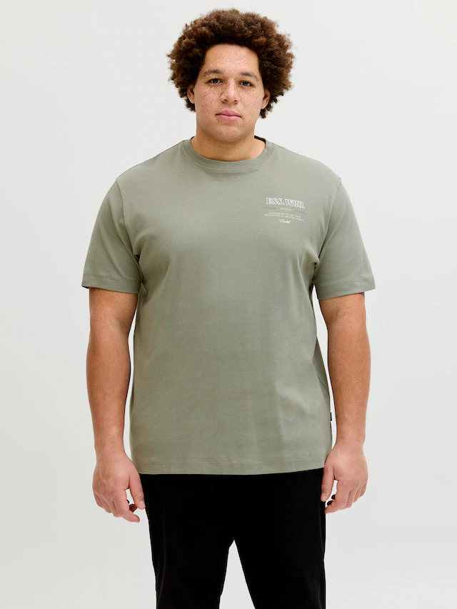 Jack & Jones PlusSize T-Shirt »JJEURBAN EDGE STUDIO TEE SS SN PLS« mit Logobranding