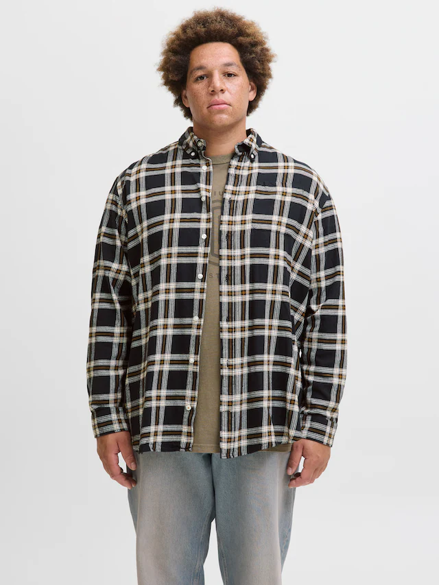 Jack & Jones PlusSize Langarmhemd »JJECLASSIC FLANNEL CHECK SHIRT LS SN PLS«