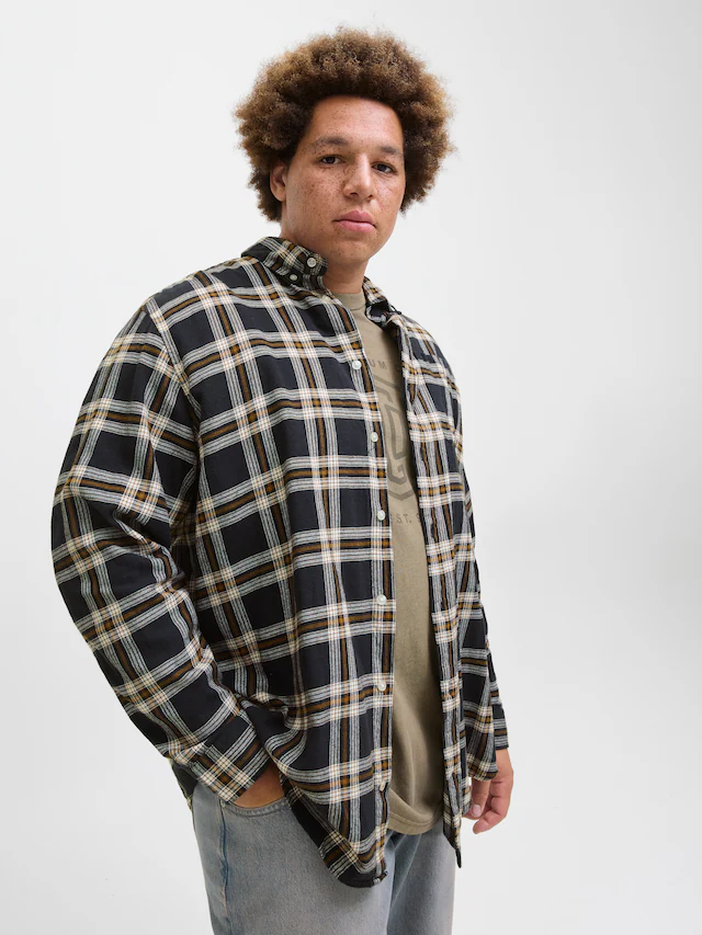 Jack & Jones PlusSize Langarmhemd »JJECLASSIC FLANNEL CHECK SHIRT LS SN PLS«