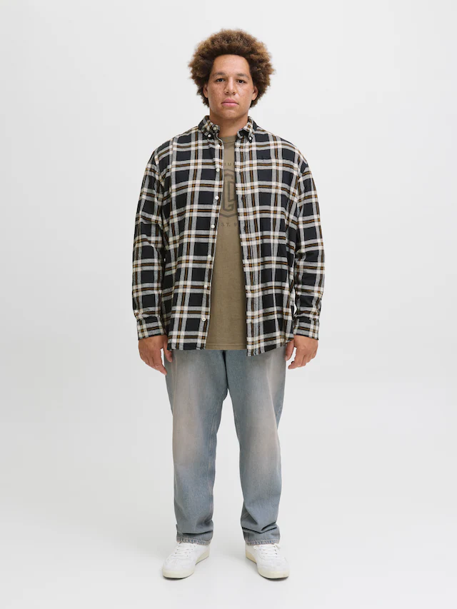 Jack & Jones PlusSize Langarmhemd »JJECLASSIC FLANNEL CHECK SHIRT LS SN PLS«