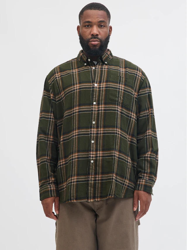 Jack & Jones PlusSize Langarmhemd »JJECLASSIC FLANNEL CHECK SHIRT LS SN PLS«