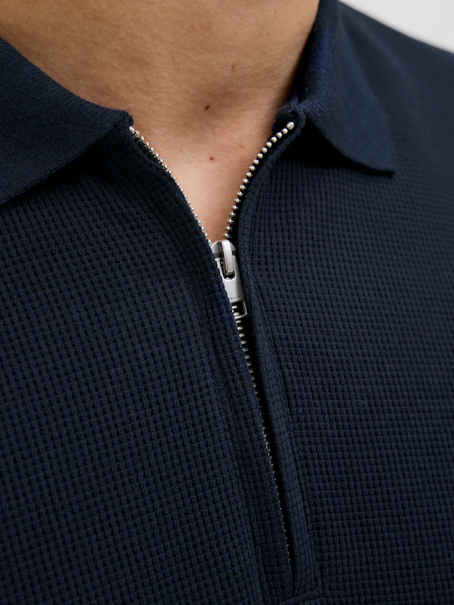 Jack & Jones Poloshirt »JJEAUSTIN ZIP POLO SS NOOS« mit Polokragen