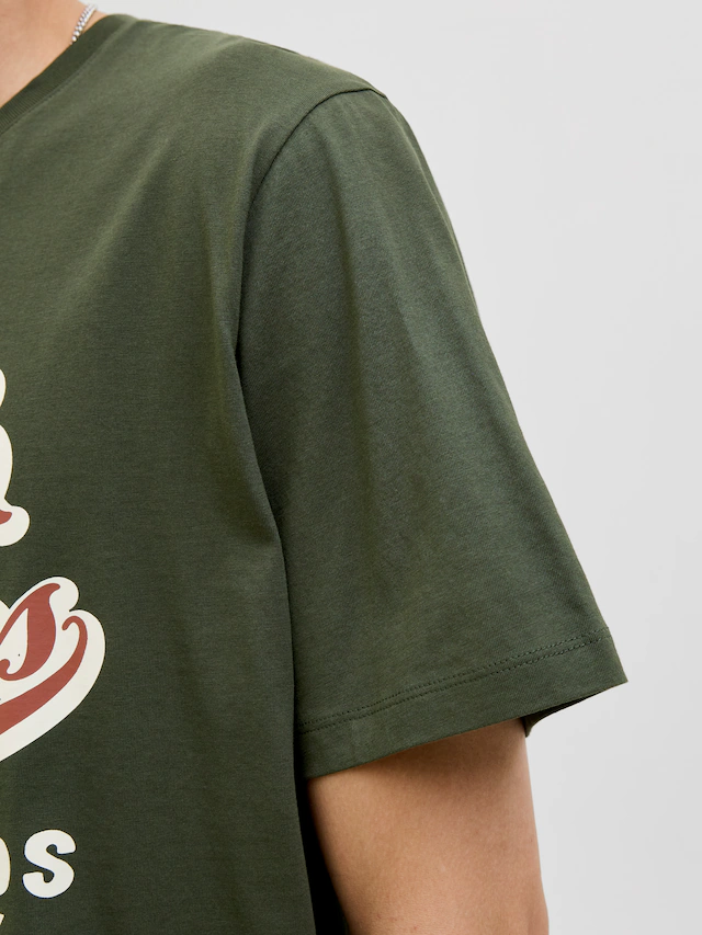 Jack & Jones Rundhalsshirt »JJELOGO TEE SS O-NECK 2 COL AW25 SN«
