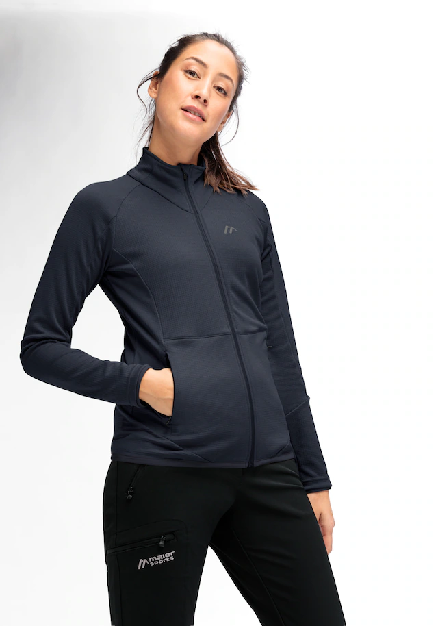 Maier Sports Fleecejacke »Sinaia W« Damen Midlayer, atmungsaktiv schnelltrocknend, Full-Zip, Regular Fit