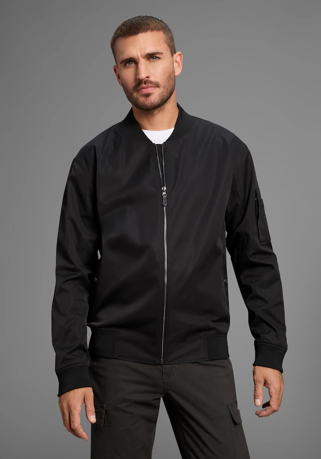 Bruno Banani Bomberjacke Blouson mit Stehkragen, leichte Übergangsjacke