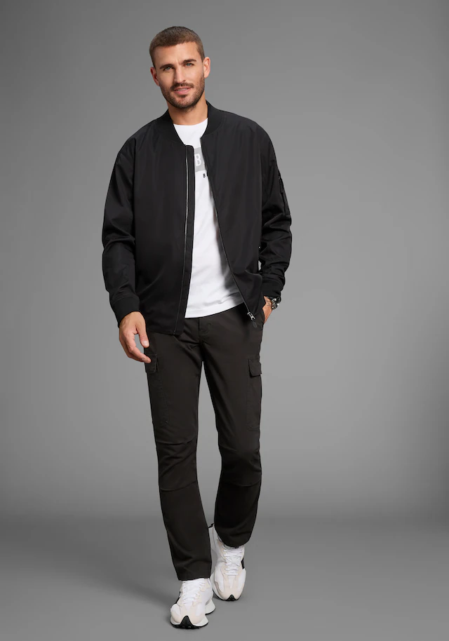 Bruno Banani Bomberjacke Blouson mit Stehkragen, leichte Übergangsjacke
