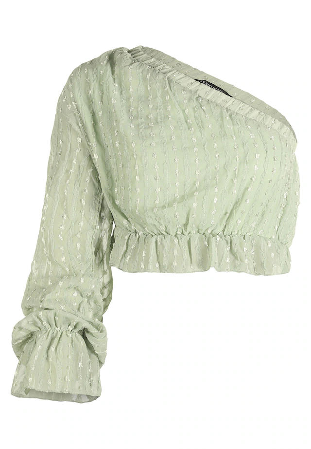 freshlions Klassische Bluse 1 Stk. im asymmetrischen Design