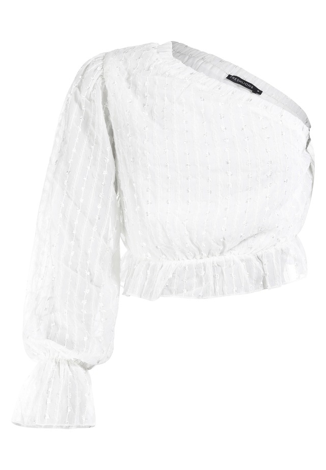 freshlions Klassische Bluse 1 Stk. im asymmetrischen Design