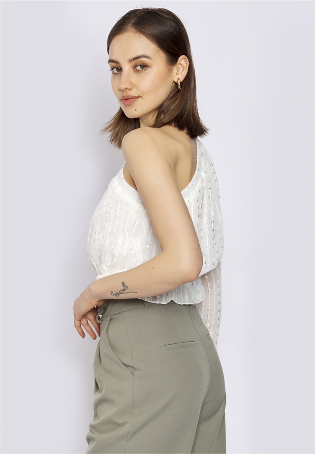 freshlions Klassische Bluse 1 Stk. im asymmetrischen Design