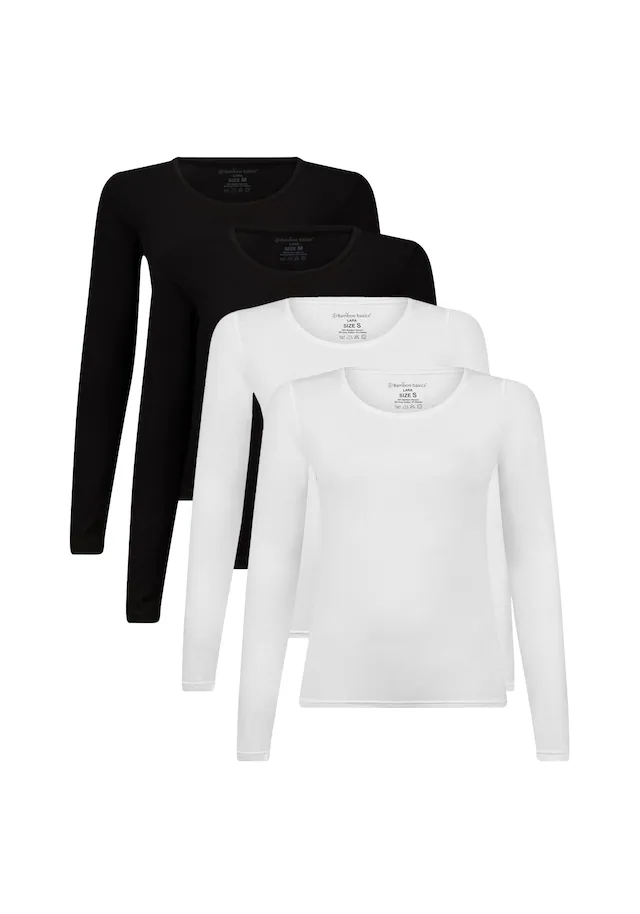 Bamboo basics Unterhemd »Longsleeve LARA 4er Pack«