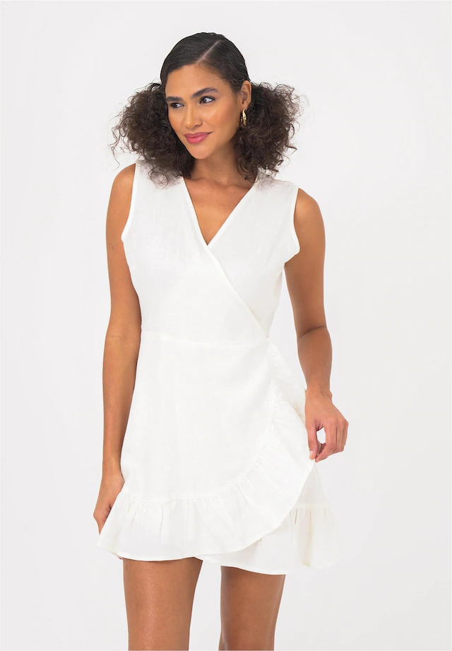 freshlions Jerseykleid »Mailinda« 1 Stk. tlg. im eleganten Wickel-Design
