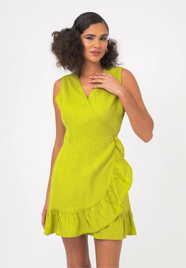freshlions Jerseykleid »Mailinda« 1 Stk. tlg. im eleganten Wickel-Design