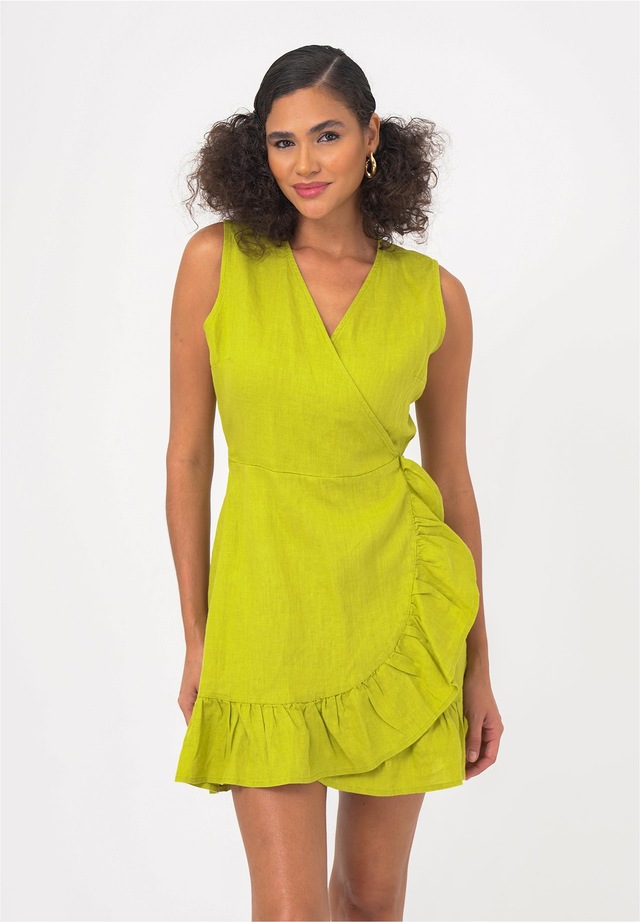 freshlions Jerseykleid »Mailinda« 1 Stk. tlg. im eleganten Wickel-Design