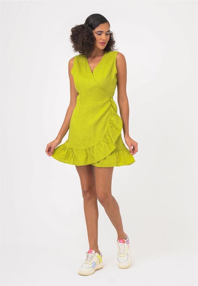 freshlions Jerseykleid »Mailinda« 1 Stk. tlg. im eleganten Wickel-Design