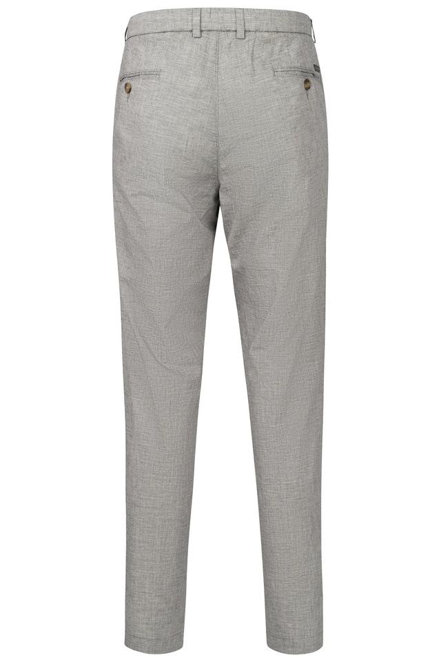 bugatti Bundfaltenhose mit Baumwoll-Leinen-Mix