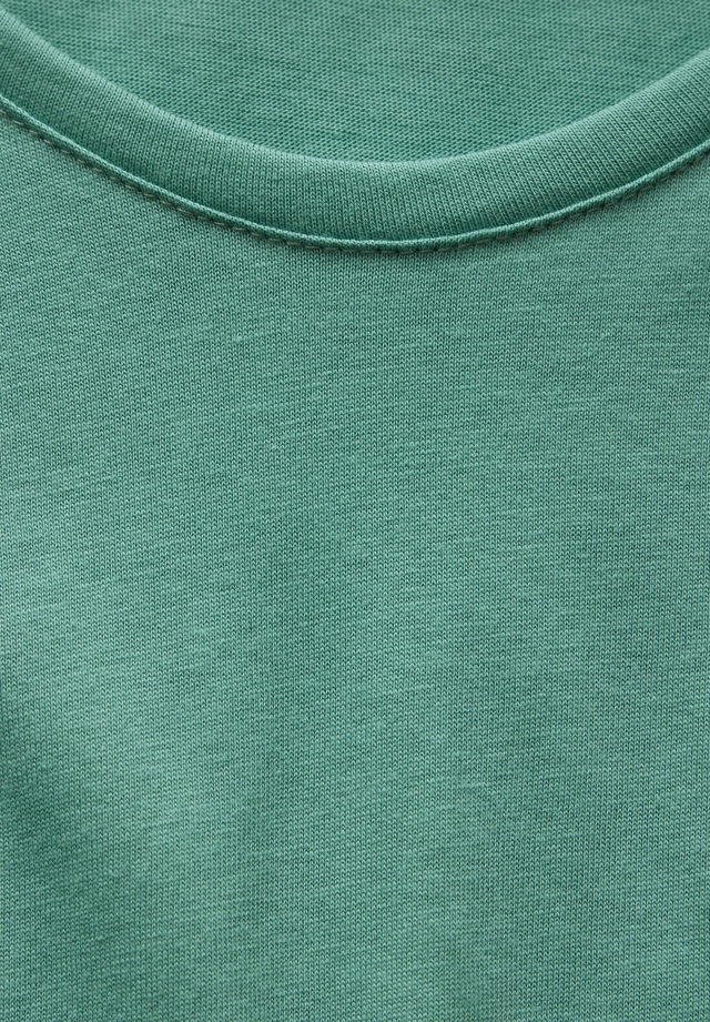 STREET ONE Langarmshirt mit abgerundetem V-Ausschnitt