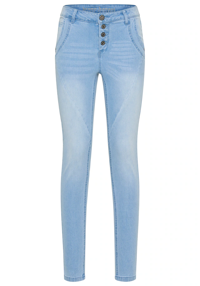 Bruno Banani Skinny-fit-Jeans extraenger Schnitt, normale Leibhöhe, mit Gesäß- und Eingrifftaschen