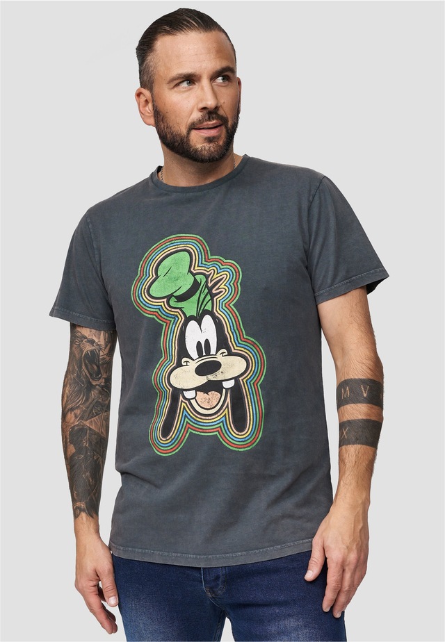 Recovered T-Shirt »Disney Goofy Outline« im zeitlosen Design