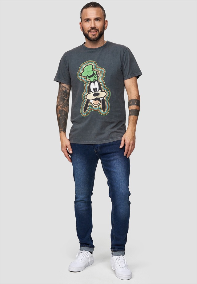 Recovered T-Shirt »Disney Goofy Outline« im zeitlosen Design