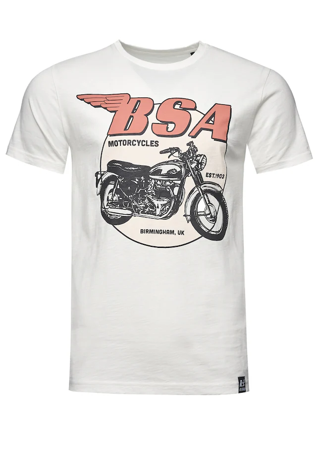Recovered T-Shirt »BSA Birmingham Motorcycles« 1 Stk. mit coolem Print