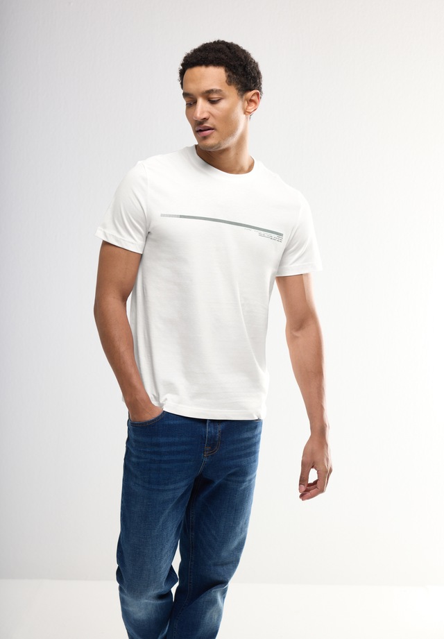 STREET ONE MEN T-Shirt aus reiner Baumwolle