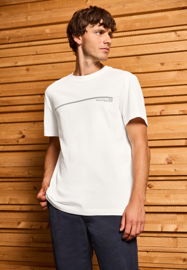 STREET ONE MEN T-Shirt aus reiner Baumwolle