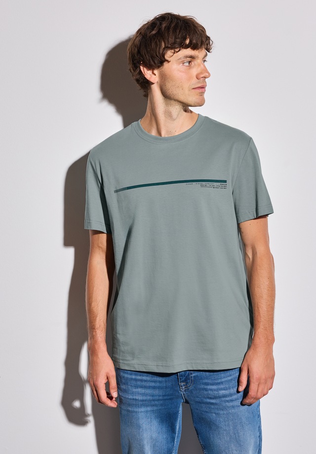 STREET ONE MEN T-Shirt aus reiner Baumwolle