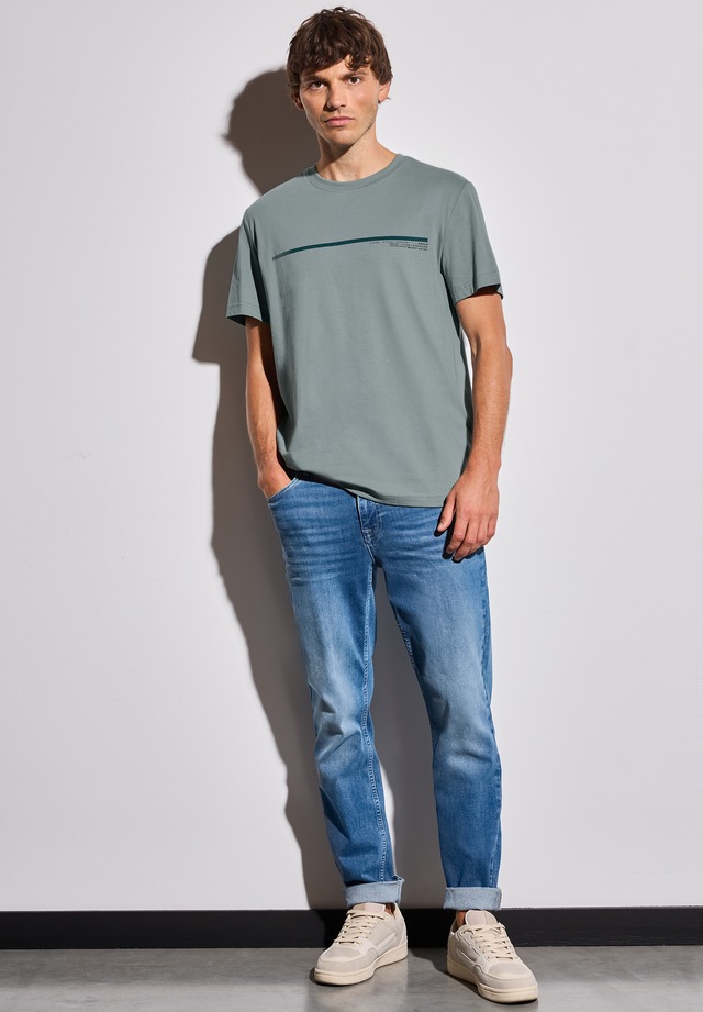 STREET ONE MEN T-Shirt aus reiner Baumwolle