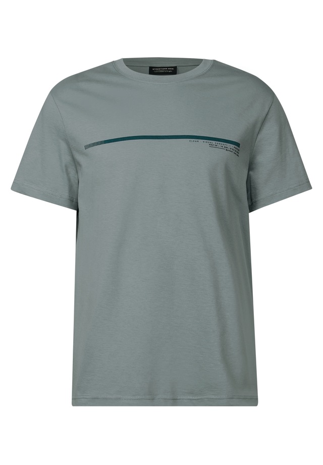 STREET ONE MEN T-Shirt aus reiner Baumwolle
