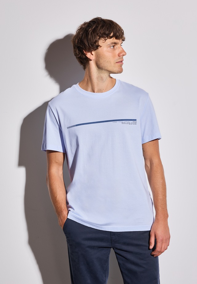 STREET ONE MEN T-Shirt aus reiner Baumwolle