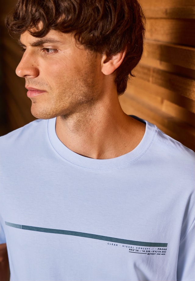 STREET ONE MEN T-Shirt aus reiner Baumwolle