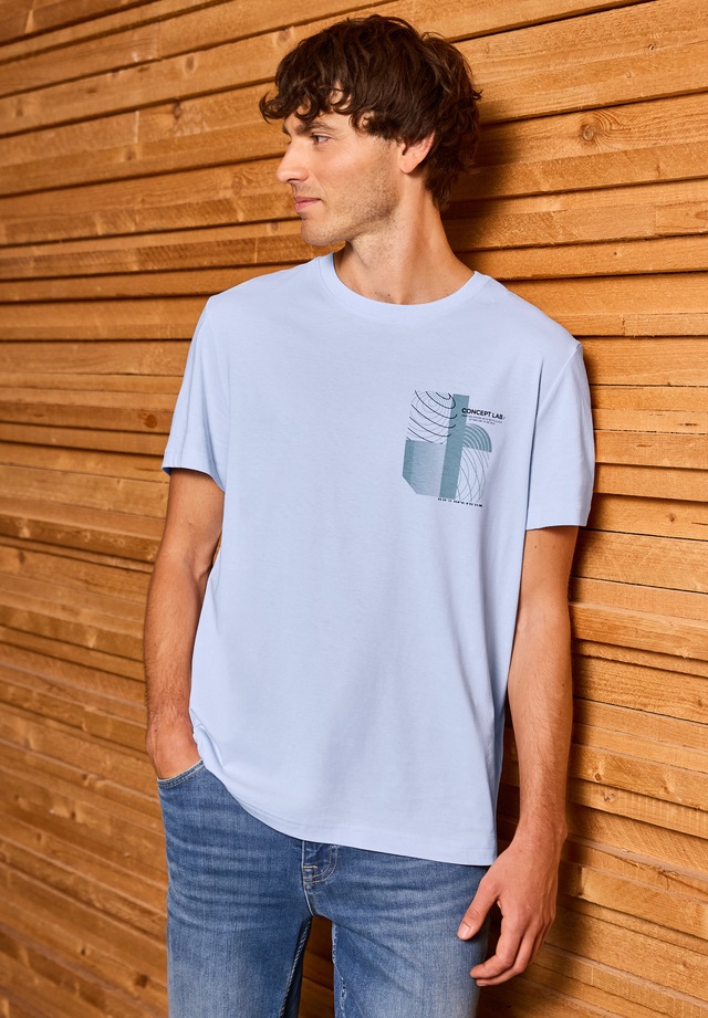 STREET ONE MEN T-Shirt mit Rundhalsausschnitt