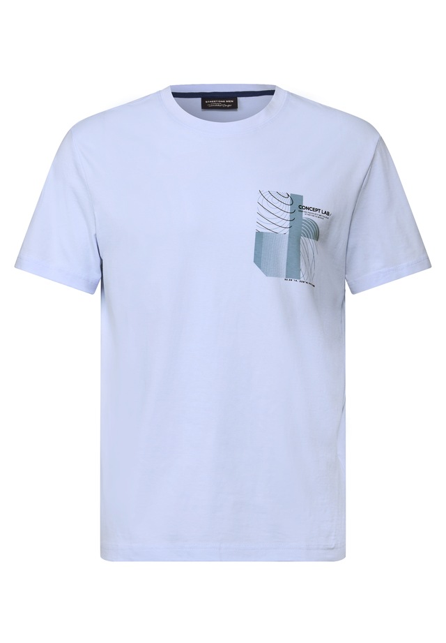 STREET ONE MEN T-Shirt mit Rundhalsausschnitt