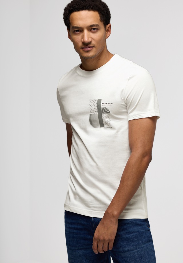STREET ONE MEN T-Shirt mit Rundhalsausschnitt