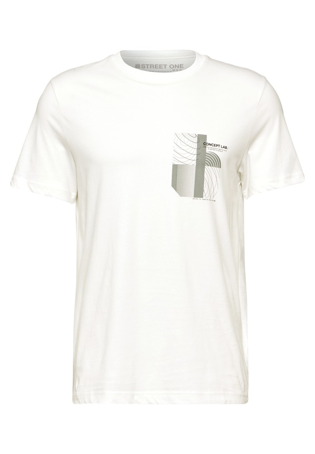 STREET ONE MEN T-Shirt mit Rundhalsausschnitt