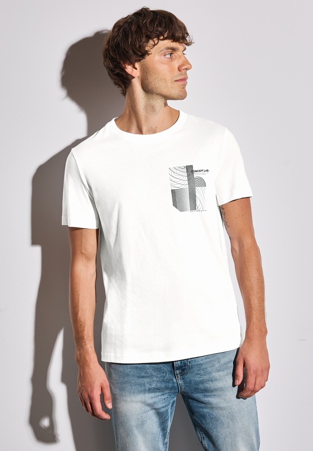 STREET ONE MEN T-Shirt mit Rundhalsausschnitt