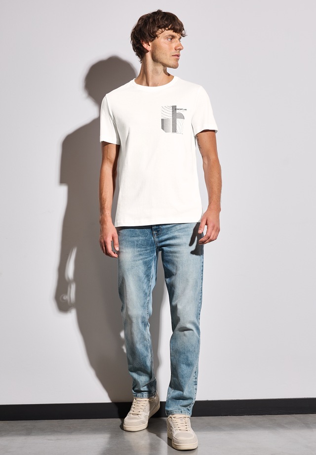 STREET ONE MEN T-Shirt mit Rundhalsausschnitt